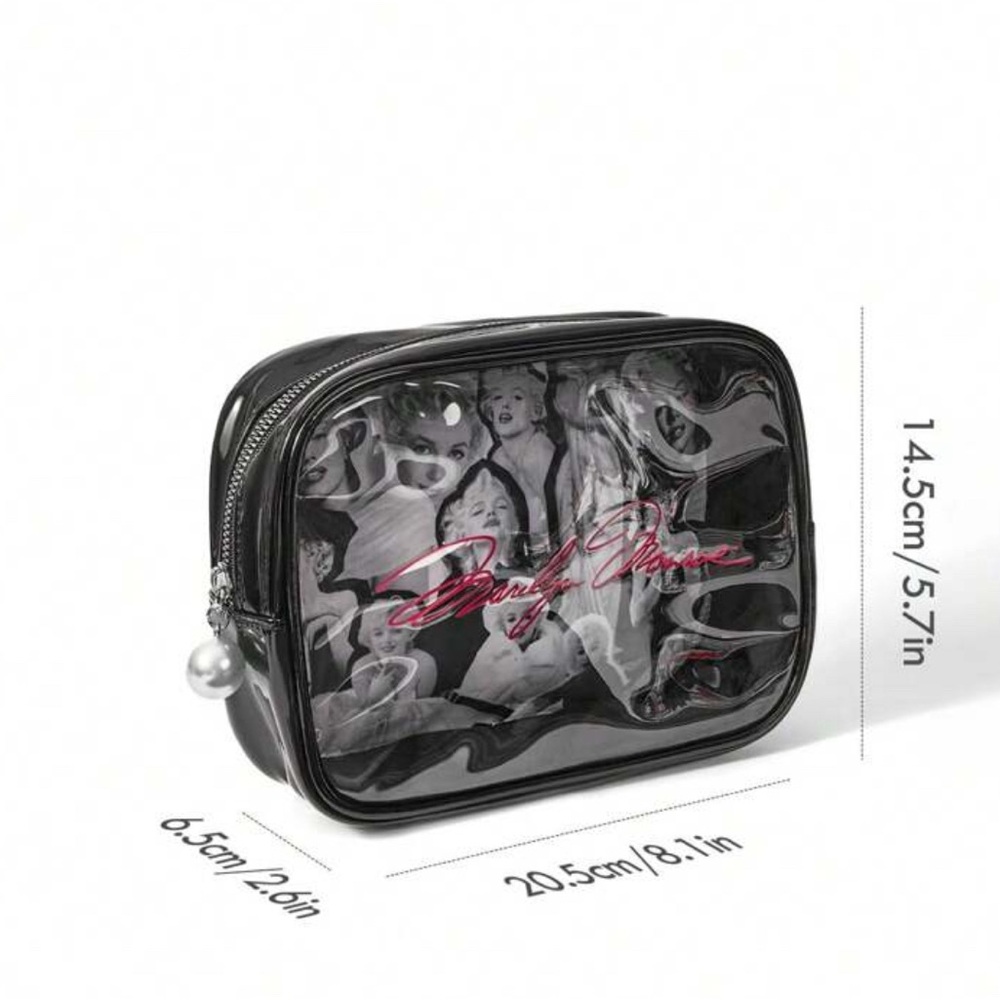 Marilyn Monroe Black and White Cosmetic Bag
